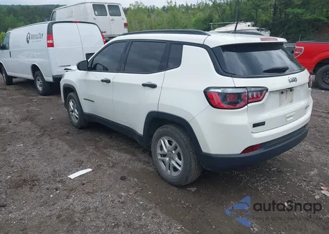 2018 Jeep Compass Sport Fwd из США, поврежденный, VIN 3C4NJCAB4JT250799
